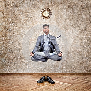 Time for yoga levitation photo