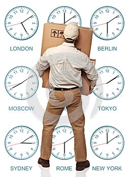 Time zone delivery