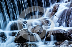 Timed Waterfalls at night