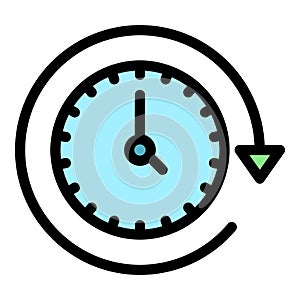 Timekeeper icon vector flat