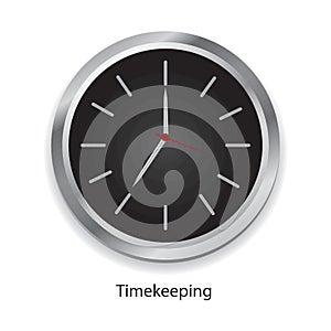 timekeeping concept. Vector illustration decorative design