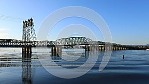 Timelapse of the bridge Vancouver, Washington to Portland, Oregon 4K