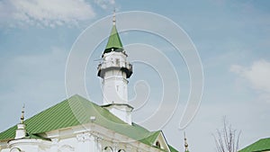 Timelapse of clouds moving over the Mardjany mosque in Kazan, Tatarstan