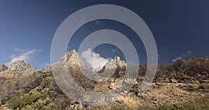 Timelapse of clouds over the Twelve Apostles on Table Mountain, Cape Town