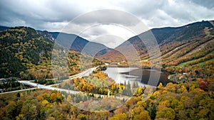 Timelapse of Echo Lake valley in New Hampshire
