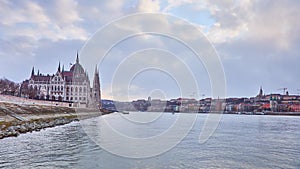 Timelapse of fast changing weather in Budapest, Hungary