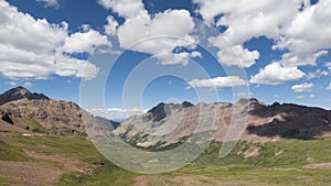 Timelapse Landscape in the Rocky Mountains, Maroon-Snowmass Wilderness