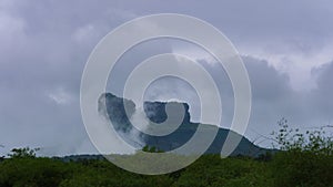 Timelapse - Monsoon storm coluds over a mountain 4K30