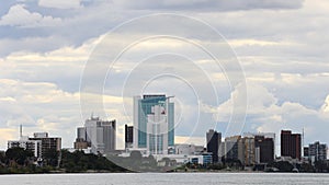 Timelapse of Skyline of Windsor, Ontario, Canada across the Detroit River 4K