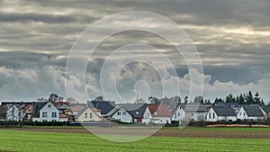 Timelapse of winter clouds in Lower Saxony, Germany.