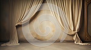 Timeless Artistry: A Contest-winning Curtained Room With Textured Backgrounds