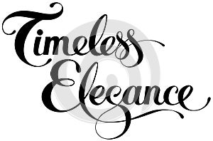 Timeless elegance - custom calligraphy text