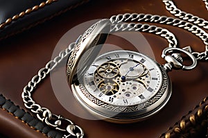 Timeless Elegance: Macro Photography Reveals the Intricacies of a Tarnished Silver Pocket Watch