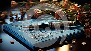 Timeless Elegance: Vintage Fountain Pen on Aged Paper