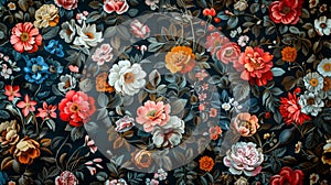 timeless floral design, floral designs are a classic choice for fabrics, showcasing dainty blooms and foliage in diverse