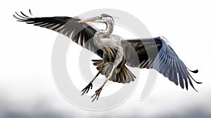 Timeless Grace: Stunning Heron In Flight Photography