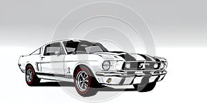 Timeless Lineart: Ford Mustang Shelby GT350 1965