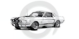 Timeless Lineart: Ford Mustang Shelby GT350 1965