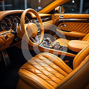 Timeless Sophistication: Luxuriate in the Modern Tan Leather Car Interior