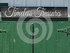 Timeless Treasures Sign for Vintage Pickers photo