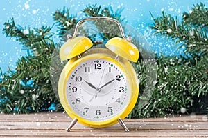 Timeless Winter Magic: Nostalgic Clock and Christmas Bliss