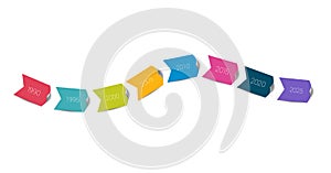 Timeline Arrows. Next step concept.