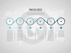 Timeline Circle Infographic