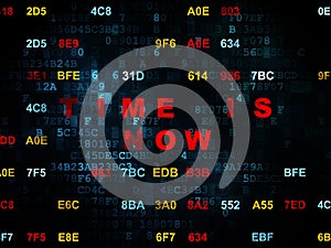 Timeline concept: Time is Now on Digital