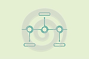 Timeline icon. icon related to UI elements. suitable for web site, app, user interfaces,element, printable etc. line icon style.