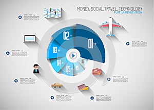 Timeline Infographic design template