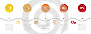 Timeline Infographic Design Template. Vector illustration