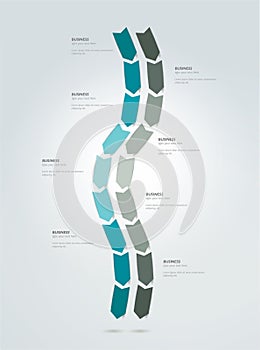 Timeline infographic speach template.