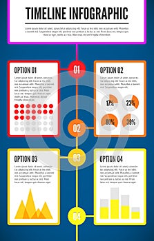 Timeline infographic template