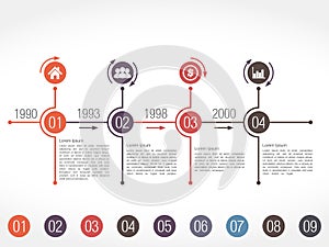 Timeline Infographics Design Template