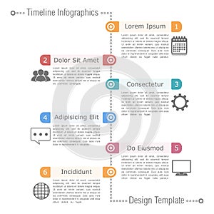 Timeline Infographics Design Template