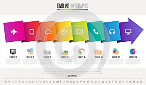 Timeline Infographics Design Template