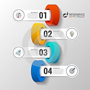 Timeline infographics design template. Business concept. Vector