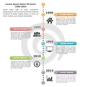 Timeline Infographics Template