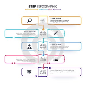 Timeline infographics template. Milestone or process diagram concept