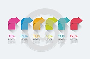 Timeline. Step by step template. Infographic