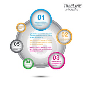 Timeline to display your data with Infographic elements