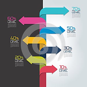 Timeline vertical report, template, chart, scheme, step by step infographic.