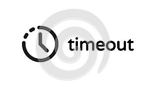 Timeout error time out vector 404 icon