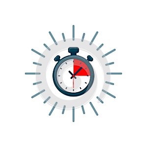 Timer icon. Fast time. Fast delivery, express and urgent shipping, services, stop watch speed concept, deadline, delay