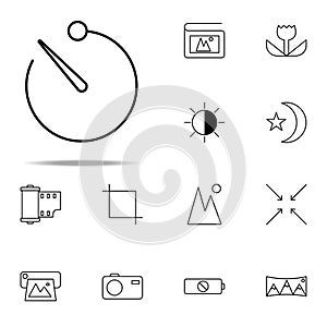 timer icon. photography icons universal set for web and mobile