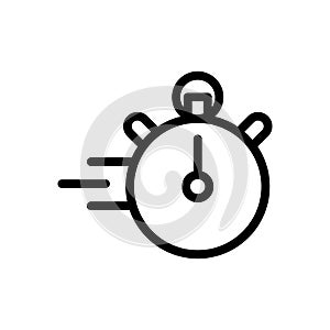 Timer vector thin line icon