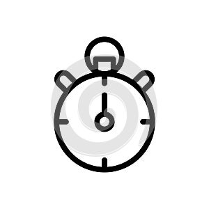Timer vector thin line icon