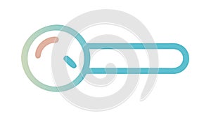 Timer Magnifying Glass Search Icon, vector design Generative AI