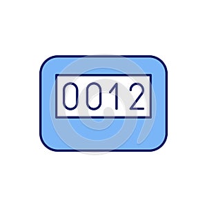 Timer RGB color icon