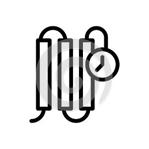 Timer vector thin line icon